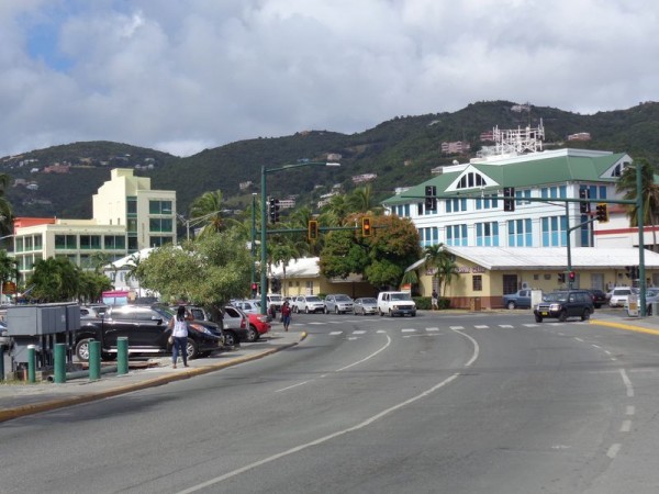 Road Town, ulice - Britské Panenské ostrovy, Karibik