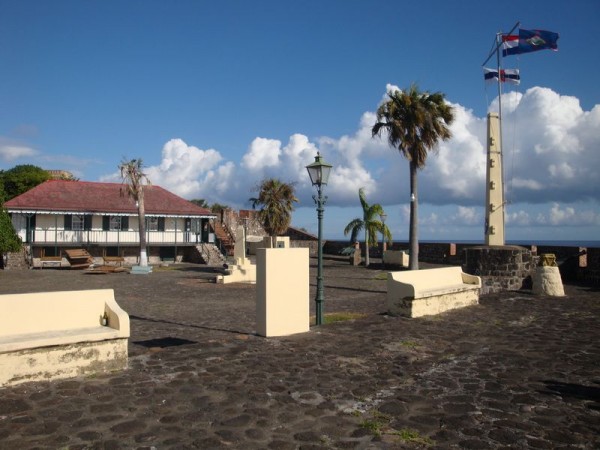 Fort Oranjestad - karibský ostrov Svatý Eustach