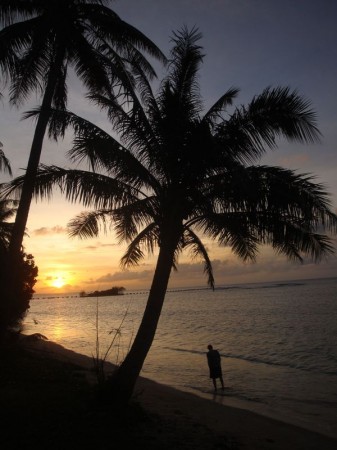 Západ slunce na Ga´an Pointu - Guam