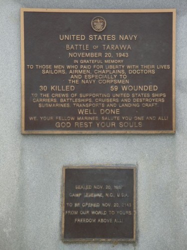 Památník americkým vojákům - Vánoční ostrov - Kriribati