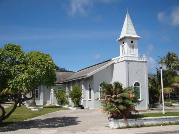Protestantský kostel v Aiwo - Nauru