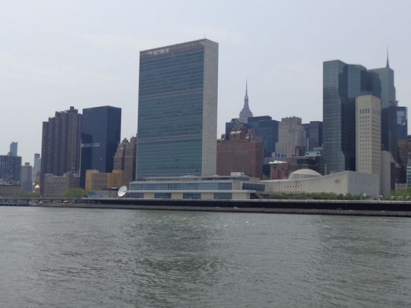 Výhled na budovy OSN - New York, USA