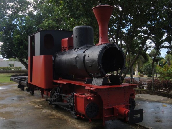 Parní lokomotiva - Park v Garapanu, Severní Mariany, Mikronésie, Tichomoří