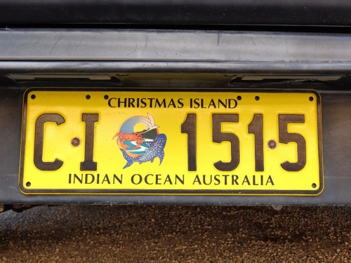 Poznávací značka - Vánoční ostrov