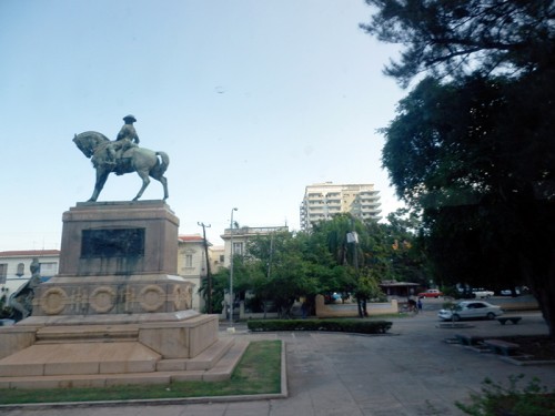 Jezdecká socha v Havaně