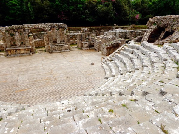 Butrint, amfiteátr - Albánie