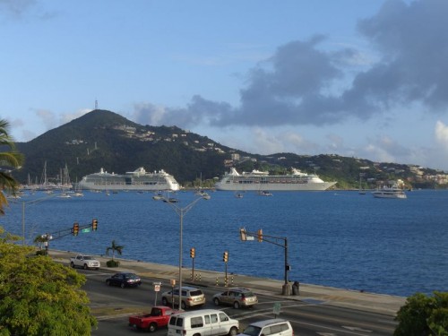 Pohled z hotelu - Americké Panenské ostrovy