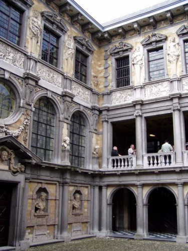 Antverpy, Rubensův dům, nádvoří - Belgie