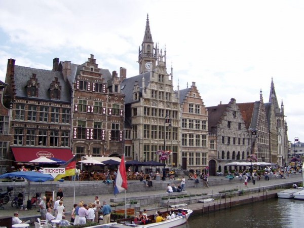 Gent, nábřeží - Belgie