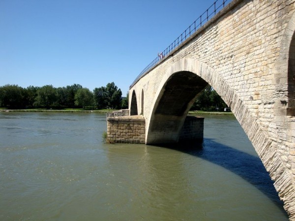 Avignonský most, oblouk - Avignon, Francie
