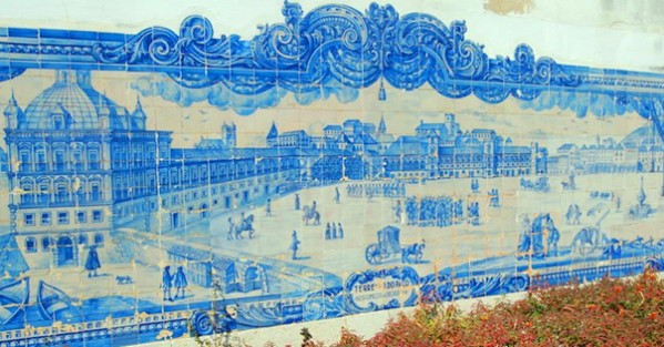 Lisabon - keramické dlaždice azulejos, město