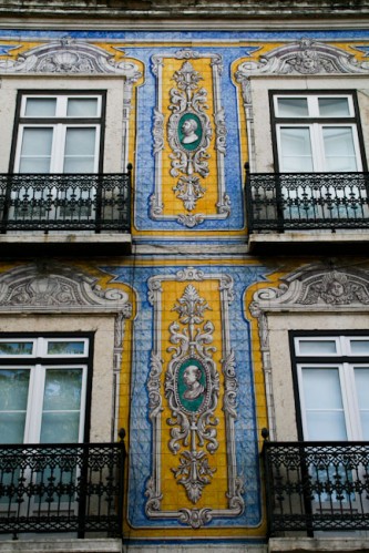 Lisabon - azulejos, obklad oken
