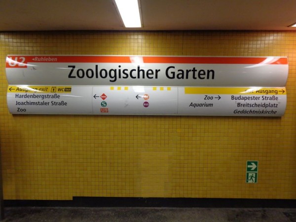 Stanice ZOO - Berlín, Německo