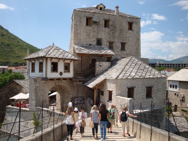 Věž u mostu, Mostar - Bosna a Hercegovina