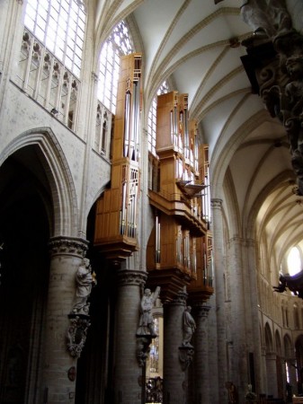 Katedrála sv. Michaela a sv. Guduly, varhany - Brusel, Belgie