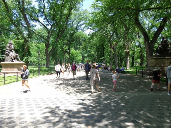 Chodník literátů - Central Park, New York