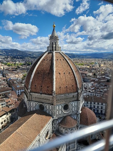 Výhledy ze zvonice na katedrálu - Florencie, Itálie