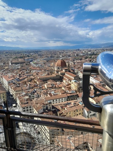 Výhled z kopule dómu na město - Florencie, Itálie