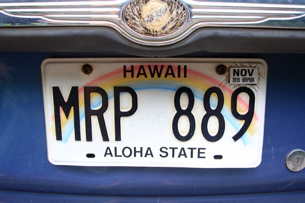 SPZ auta - Mauii, Havajské ostrovy