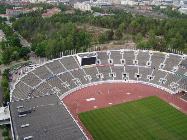 Výhled na Olympijský stadion - Helsinky, Finsko
