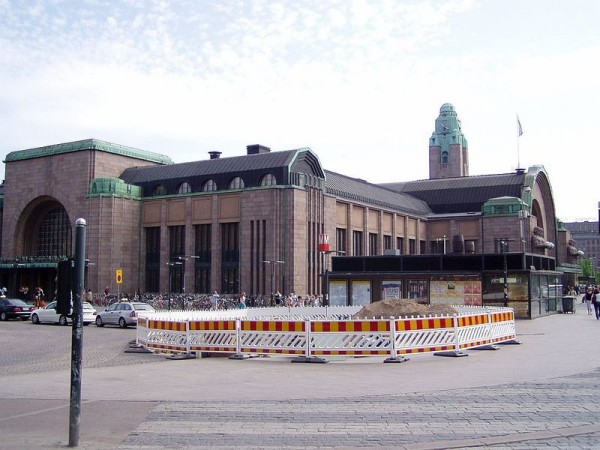 Helsinské hlavní nádraží - Helsinky, Finsko