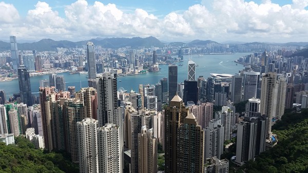 Hong kong - výhled na město