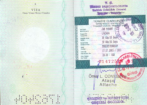 Turecké vízum