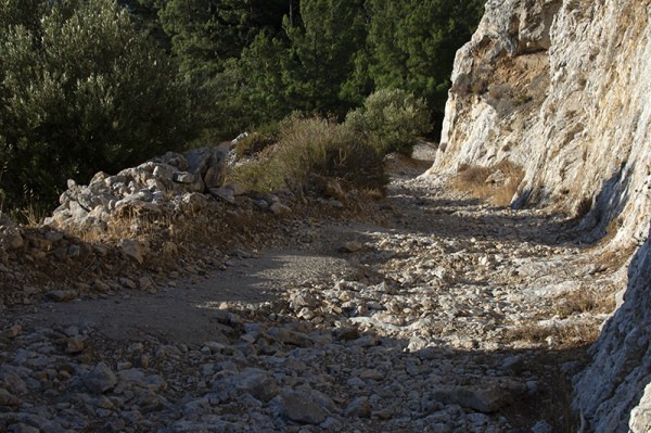 Cesta na Kerkis "konečná" pro auto - Samos, Řecko