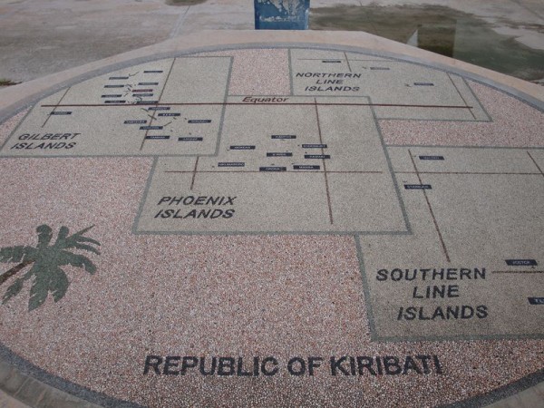 Mapa Kiribati - Vánoční ostrov - Kriribati