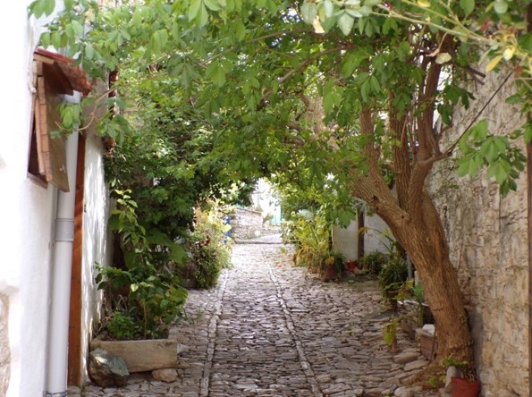 Vesničky Laneia a Anogyra, ulička - Kypr