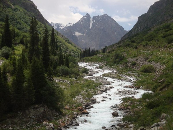 Řeka Ala Arča, hory - Kyrgyzstán