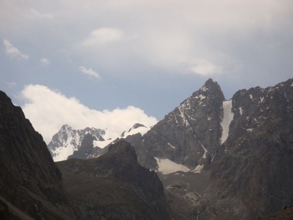 Ala Arča, vrcholy hor - Kyrgyzstán