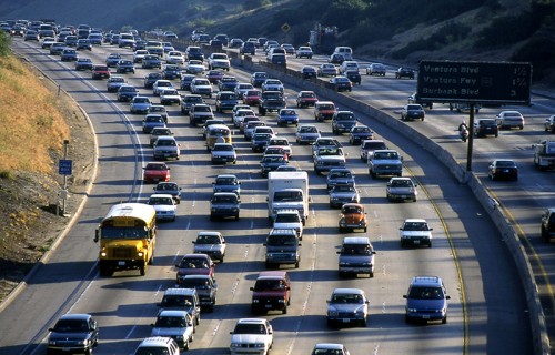 Los Angeles - dopravní zácpa