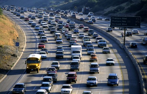 Los Angeles - dopravní zácpa