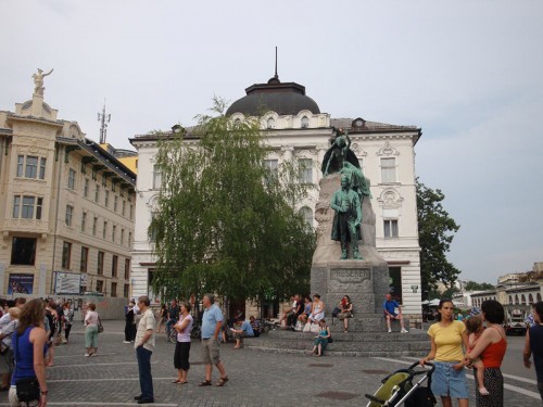 Lublaň - Prešerenovo náměstí
