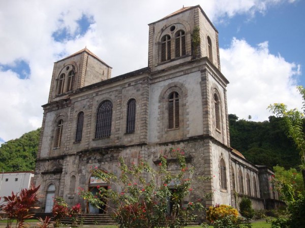 Saint-Pierre, katedrála - Martinik, Karibik