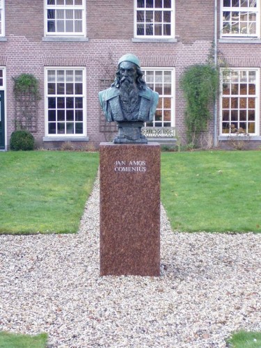 Muzeum Jana Amose Komenského, busta - Naarden, Nizozemsko