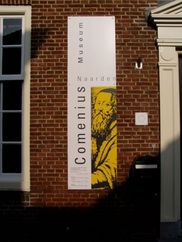 Muzeum Jana Amose Komenského, cedule - Naarden, Nizozemsko