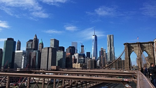 Pohled z Brooklynského mostu