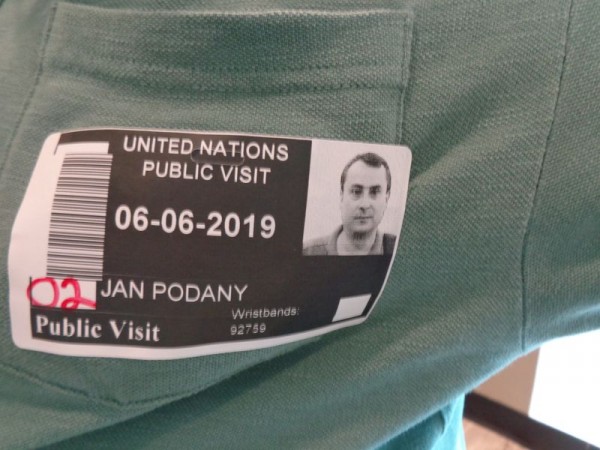 Já, návštěvník OSN - New York, USA
