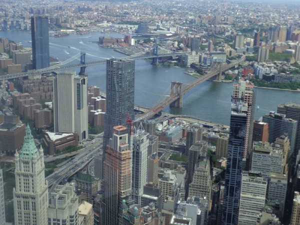 Brooklynský most z OWTC - New York, USA