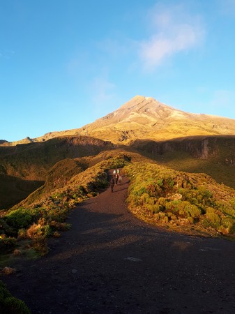 Hora Taranaki, cesta - Nový Zéland