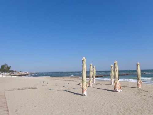 Pláž Otrada slunečníky, Oděsa