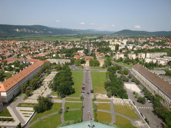 Výhled z ostřihomské baziliky - Ostřihom, Maďarsko