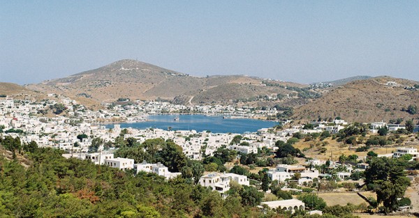 Výhled na přístav Skala - Patmos, Řecko