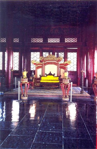 Trůn císařovny - Peking, Čína Trůn císařovny - Peking, Čína