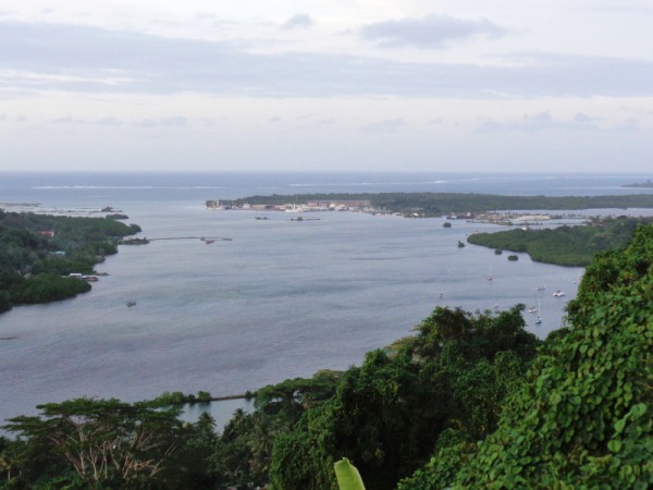 Pohled z Cupid´s baru - Pohnpei, Mikronésie