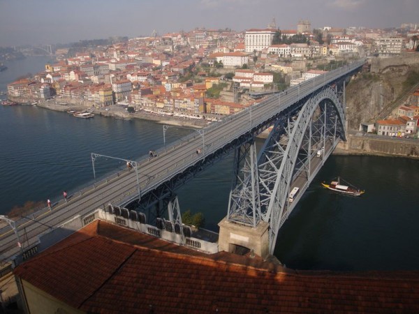 Most Dom Luiz I, shora - Porto, Portugalsko