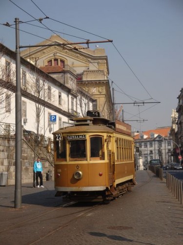 Tramvaj 22 v Batalhe - Porto, Portugalsko
