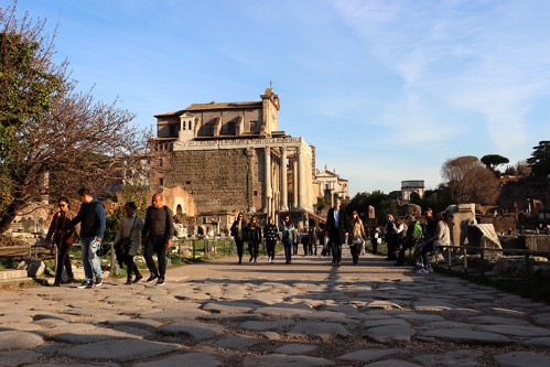 Řím - večer na Forum Romanum